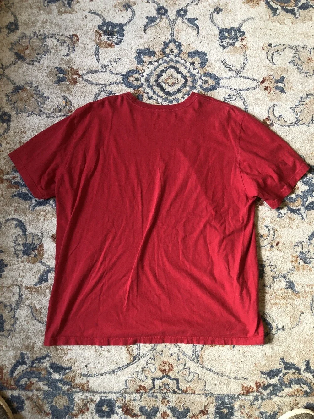 Vintage Air Jordan Center Logo Mens Red And Black Graphic Tee Shirt Size XXL